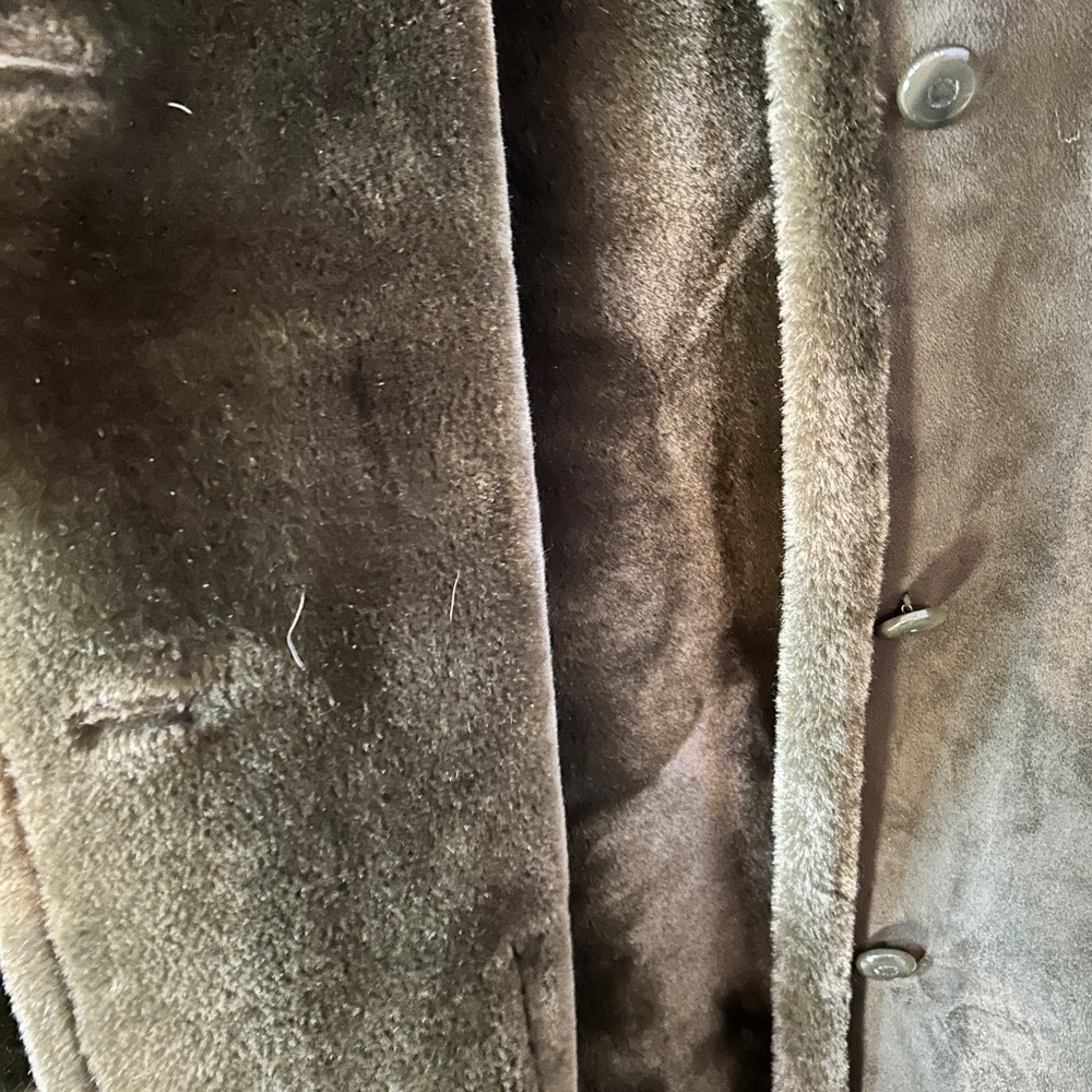 City Combi by delmod Faux suede coat size 10 - Picture 5 of 10